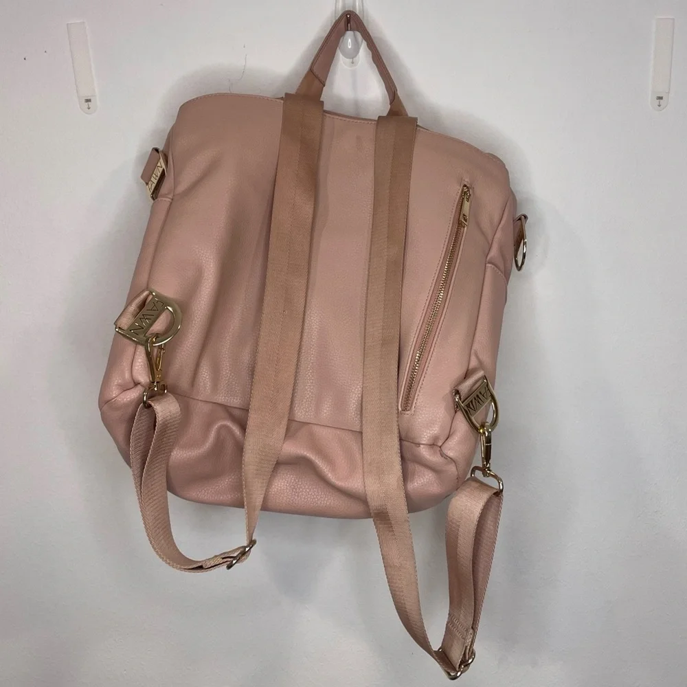 Fawn Design Diaper Bag Messenger Strap Backpack Warm Blush Pink Baby Bag Travel